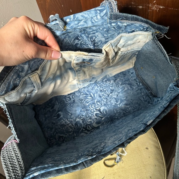 BRAND NEW Blue Jean Baby Custom and Handmade Denim shoulder bag - Picture 3 of 8